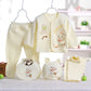5pcs/Set Newborn Baby Clothing Set Cartoon Infant Boys Girls Clothes Suits Cotton Soft Cute Cat Newborn Outfit Baby Sets ﻿