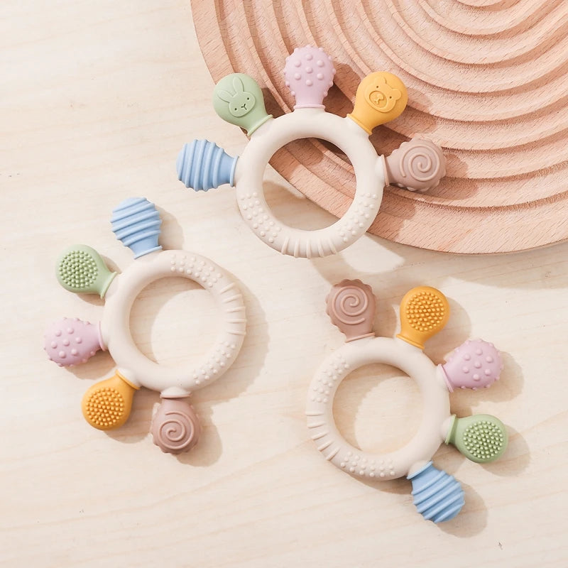 Silicone Teether Baby 0 12 Months