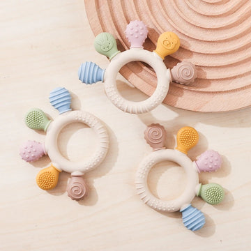 Silicone Teether Baby 0 12 Months