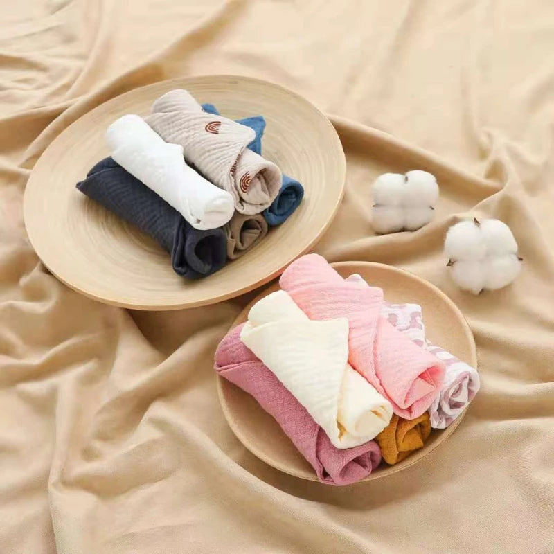5 PcsWashcloth FaceclothInfant Wash Hand Face Wipes Baby Cotton