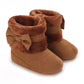 0-18M baby shoes Girls winter plush comfort snow boots cute bow cotton shoes baby soft soled non-slip toddler shoes