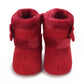 0-18M baby shoes Girls winter plush comfort snow boots cute bow cotton shoes baby soft soled non-slip toddler shoes