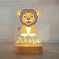 Personalized Children Animal Night Light Custom Name Acrylic Lamp Baby Kids Bedroom Decoration Neonate Birthday Christmas Gift