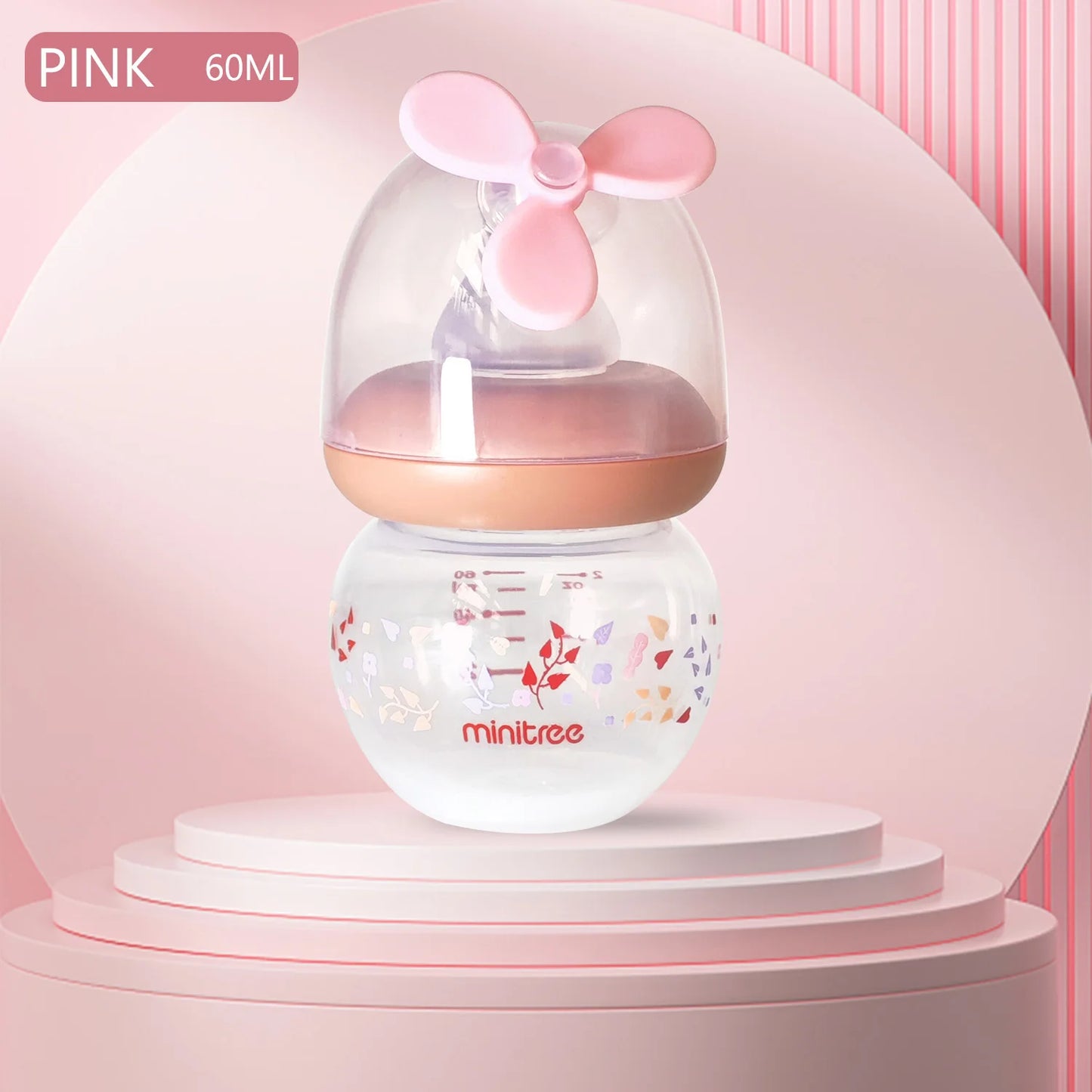 0-6 months newborn baby mini bottle, fall-proof and anti-colic PP bottle