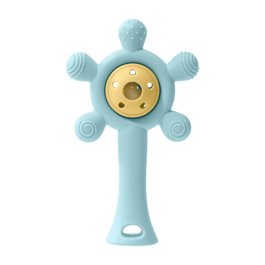 Color Kids Silicone Teether Toy Baby Rattle Toy Teething Ring