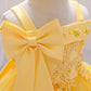 Baby Girls Elegant Big Bow Party Dress | Wedding & Birthday Princess Gown 6-36M