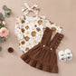 0-12Months Newborn Baby Girl 3PCS Clothes Set Floral Long Sleeve Fashion Spring & Autumn Daily Outfit