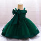 Baby Girls Elegant Big Bow Party Dress | Wedding & Birthday Princess Gown 6-36M