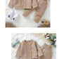 Baby Clothes Set Knit Newborn Girl Boy Long Sleeve Pullover Pants 2PC Fashion Solid Warm Infant Sweater Trousers Leggings Autumn
