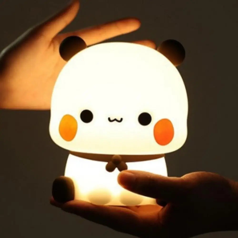 Cute Panda Night Light LED Squishy Novelty Animal Touch Night Lamp