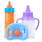 Doll Feeding Bottle Set Baby Care Toy Stroller 2pc Milk And Juice