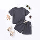 Summer 2pcs Kids Clothes Sets Children Sports Style Tracksuits T-shirts and Shorts Boy and Girl Outfits Suits