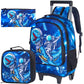 Kids Suitcase for Boys Wheeled Backpack