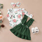 0-12Months Newborn Baby Girl 3PCS Clothes Set Floral Long Sleeve Fashion Spring & Autumn Daily Outfit