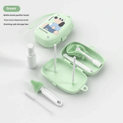 6 Piece Portable Baby Bottle Brush Cleaner