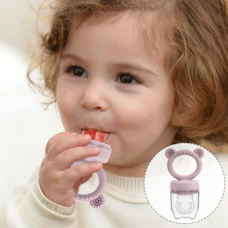 Pacifier Fruit Feeder With Cover Silicone Newborn