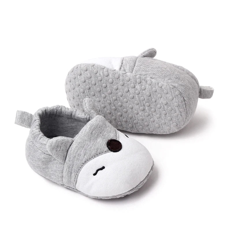 Baby Soft Cotton Shoes for Toddler Boys and Girls Colorful Options Cute Animal Design Shoes with Ears