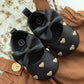 New Baby Boys Girls Shoes Love Bow Fringe Soft Soled Non-slip Footwear First Walkers Crib Shoes Moccasins Toddler Girls Shoesv