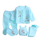 5pcs/Set Newborn Baby Clothing Set Cartoon Infant Boys Girls Clothes Suits Cotton Soft Cute Cat Newborn Outfit Baby Sets ﻿
