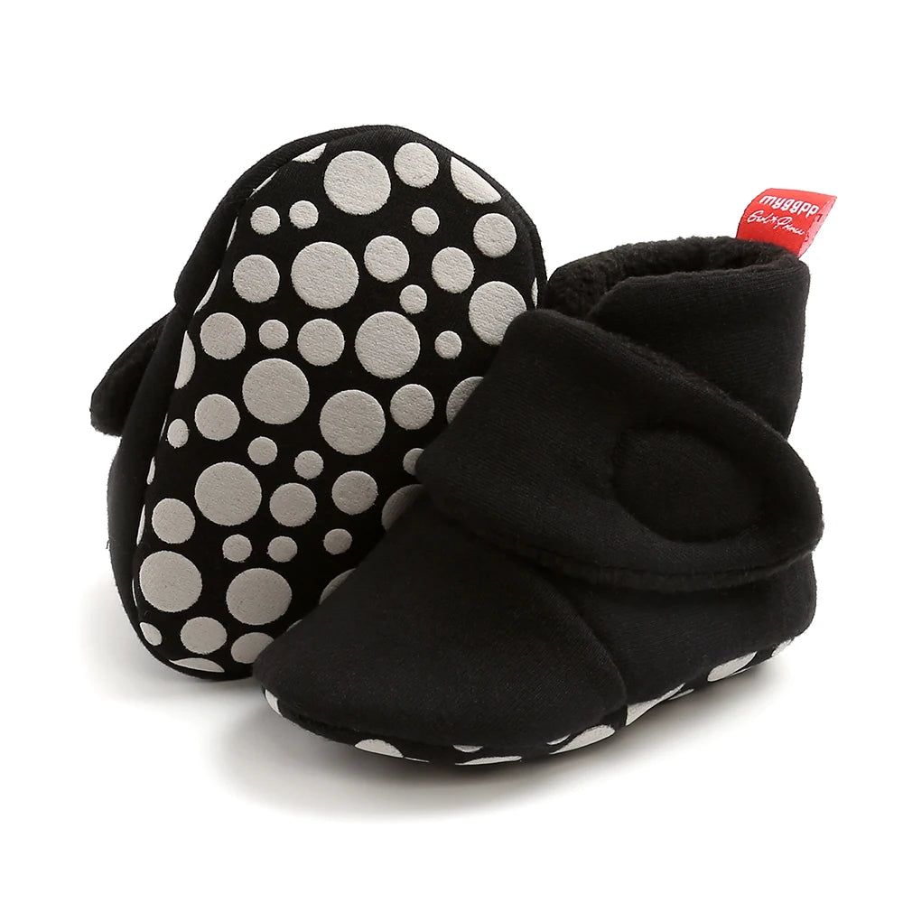 New Baby Socks Shoes Star Toddler First Walkers Booties Cotton Comfort Soft Anti-slip Warm Infant Baby Boy Girl Shoes