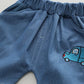 Kids Baby Boys/Girls Summer Clothes Kids Cartoon Car Cotton T-shirt Denim Shorts 2Pcs Suit Children's Wear Leisure sports Sets