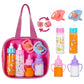 Doll Feeding Bottle Set Baby Care Toy Stroller 2pc Milk And Juice