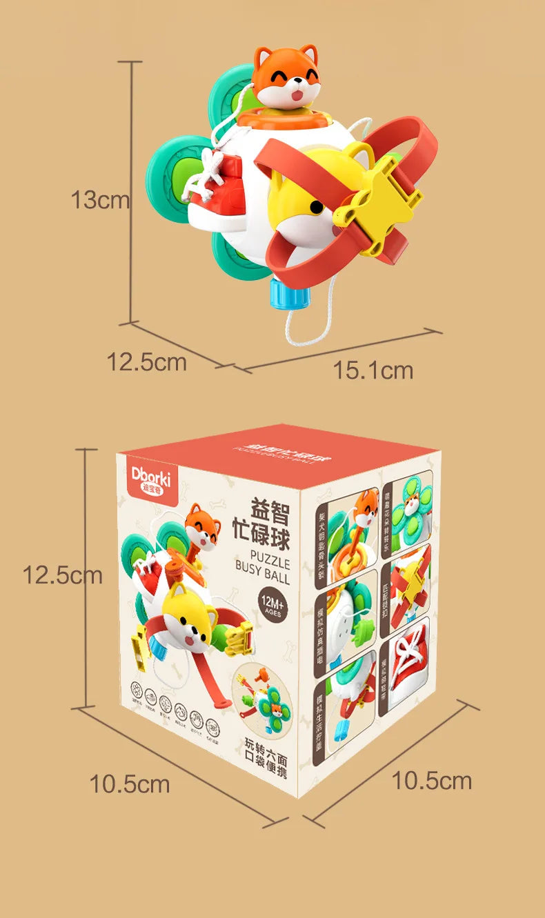 Board Cube Montessori Sensory Educational Toys