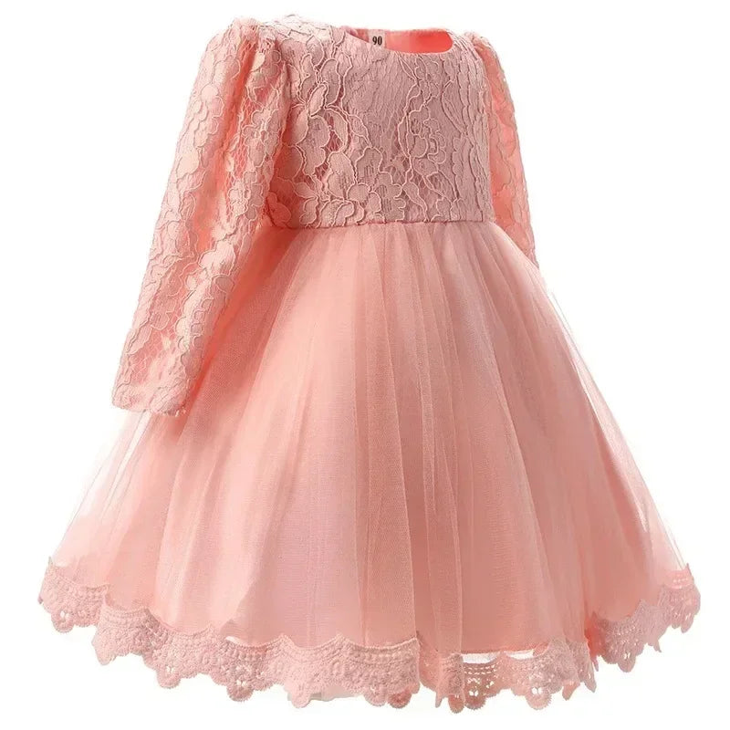 Newborn & Baby Girl Dress – Perfect for Christening, Baptism, Birthday, or Prom – 0–12 Months