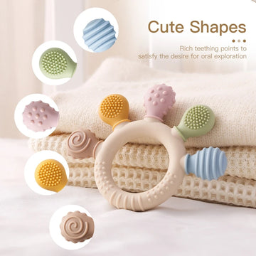 Silicone Teether Baby 0 12 Months