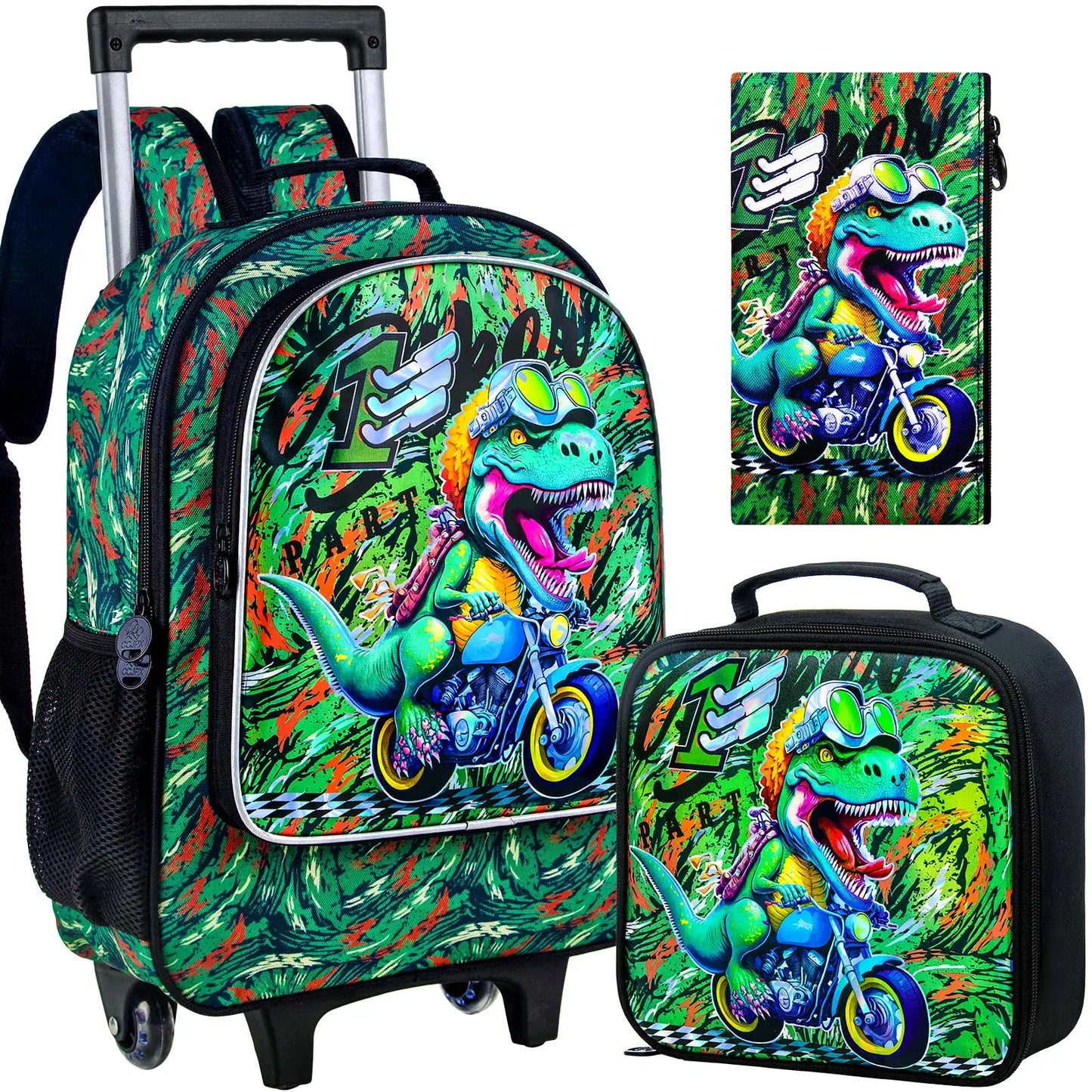 Kids Suitcase for Boys Wheeled Backpack