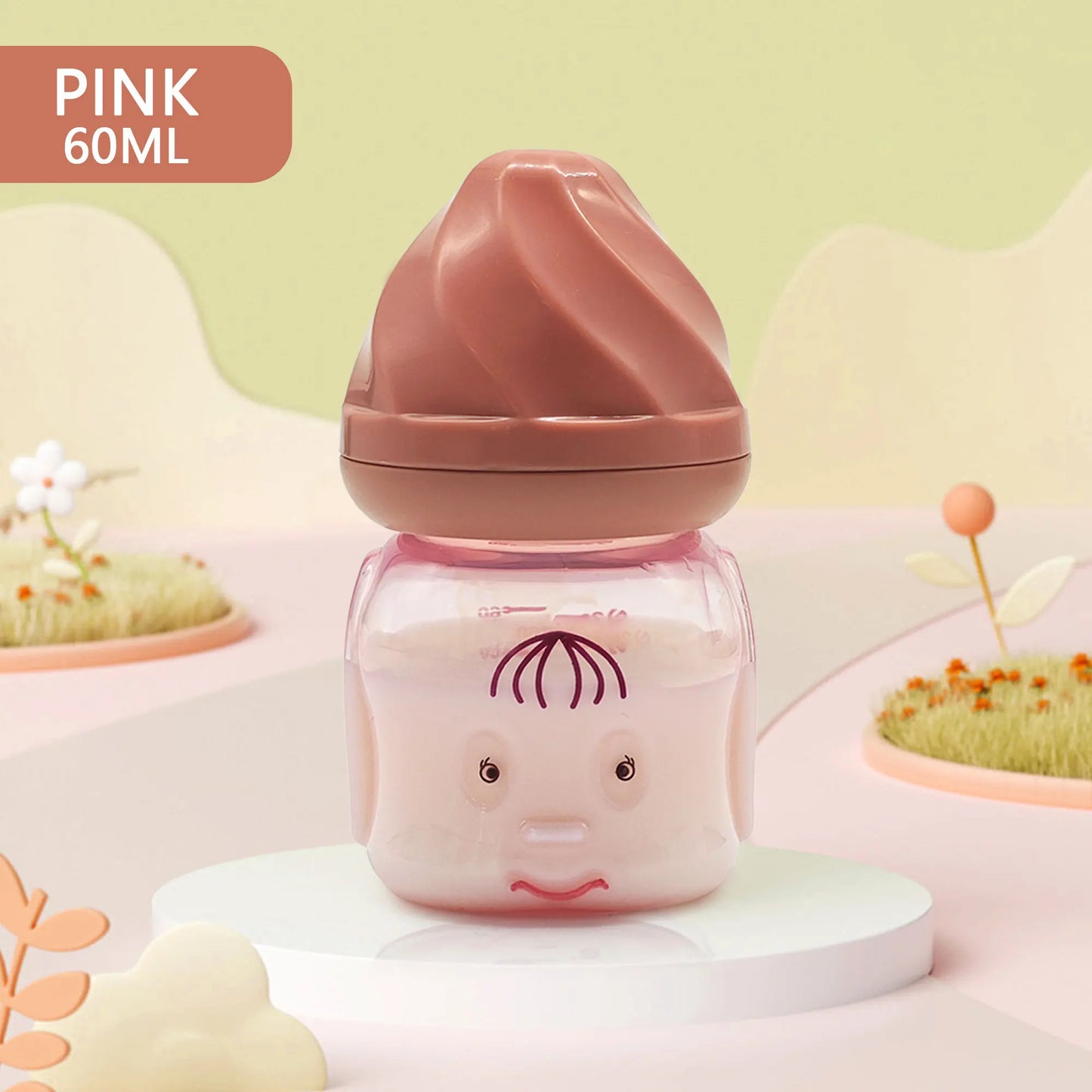 0-6 months newborn baby mini bottle, fall-proof and anti-colic PP bottle