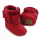 0-18M baby shoes Girls winter plush comfort snow boots cute bow cotton shoes baby soft soled non-slip toddler shoes