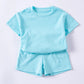 Summer 2pcs Kids Clothes Sets Children Sports Style Tracksuits T-shirts and Shorts Boy and Girl Outfits Suits