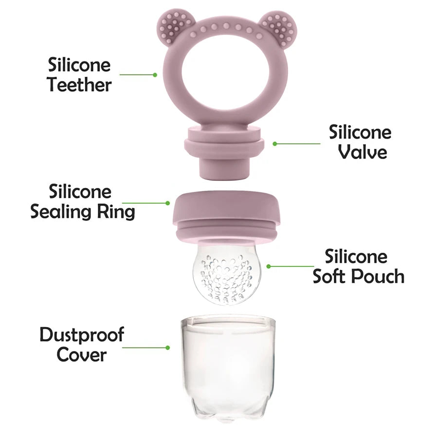 Pacifier Fruit Feeder With Cover Silicone Newborn