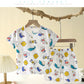 Children's Clothing Summer Short Sleeve Home Sleepwear Children Sets Kids Clothes Boy Girl T-shirt shorts Cotton Suit Baby