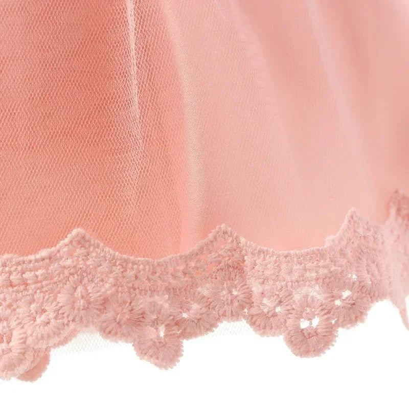Newborn & Baby Girl Dress – Perfect for Christening, Baptism, Birthday, or Prom – 0–12 Months