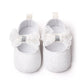 Baby Soft Cotton Shoes Beautiful Lace Bowknot Mary Jane 6 to 12 Month Baby Girl Prewalking Shoes High Quality Soft and Anti-slip
