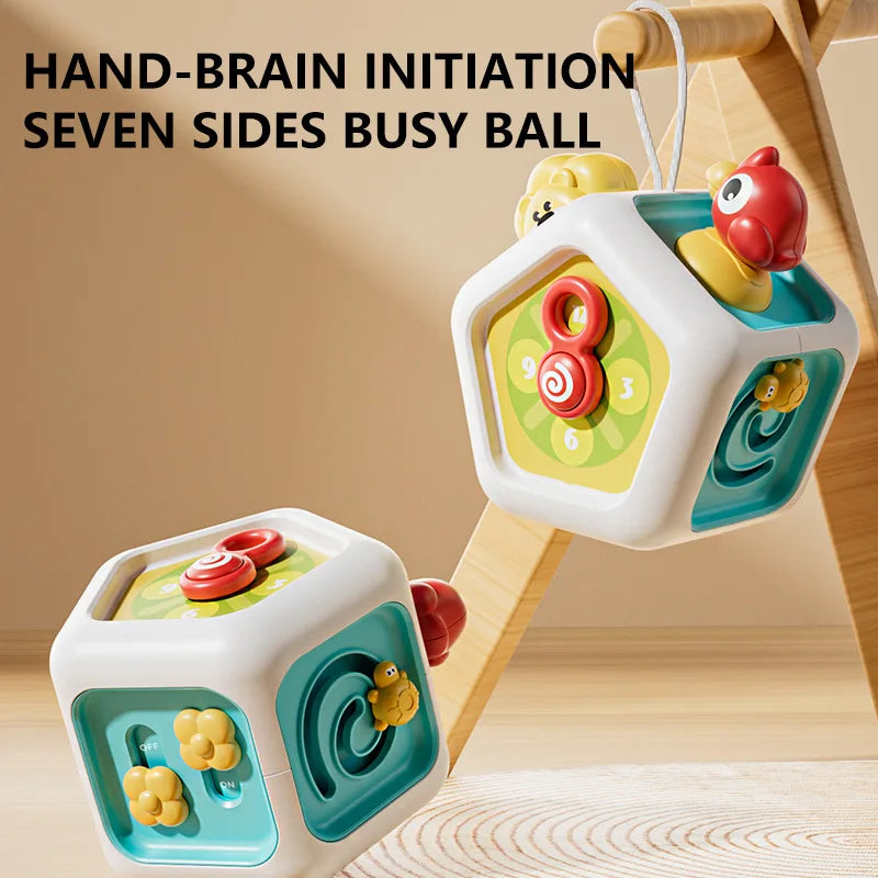 Board Cube Montessori Sensory Educational Toys