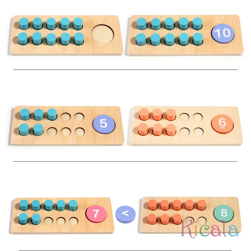 Kids Math Arithmetic Wooden Digital Decomposition Arithmetic  Learning Education Toys