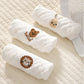 6 Layer Cotton Embroidery Baby Saliva Towels Hand Face Wipes Newborn
