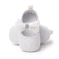 Baby Soft Cotton Shoes Beautiful Lace Bowknot Mary Jane 6 to 12 Month Baby Girl Prewalking Shoes High Quality Soft and Anti-slip