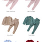 Baby Clothes Set Knit Newborn Girl Boy Long Sleeve Pullover Pants 2PC Fashion Solid Warm Infant Sweater Trousers Leggings Autumn