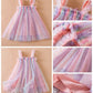 Toddler Baby Girls Party Dresses Back Butterfly