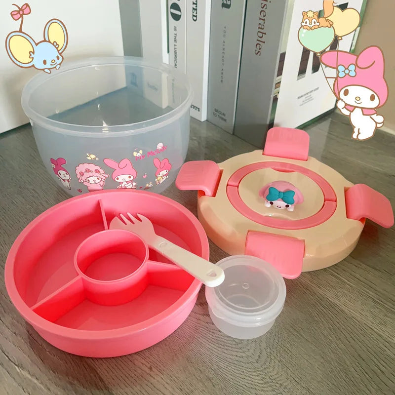 Sanrio Bento Box Kawaii Hello Kitty Portable Lunch