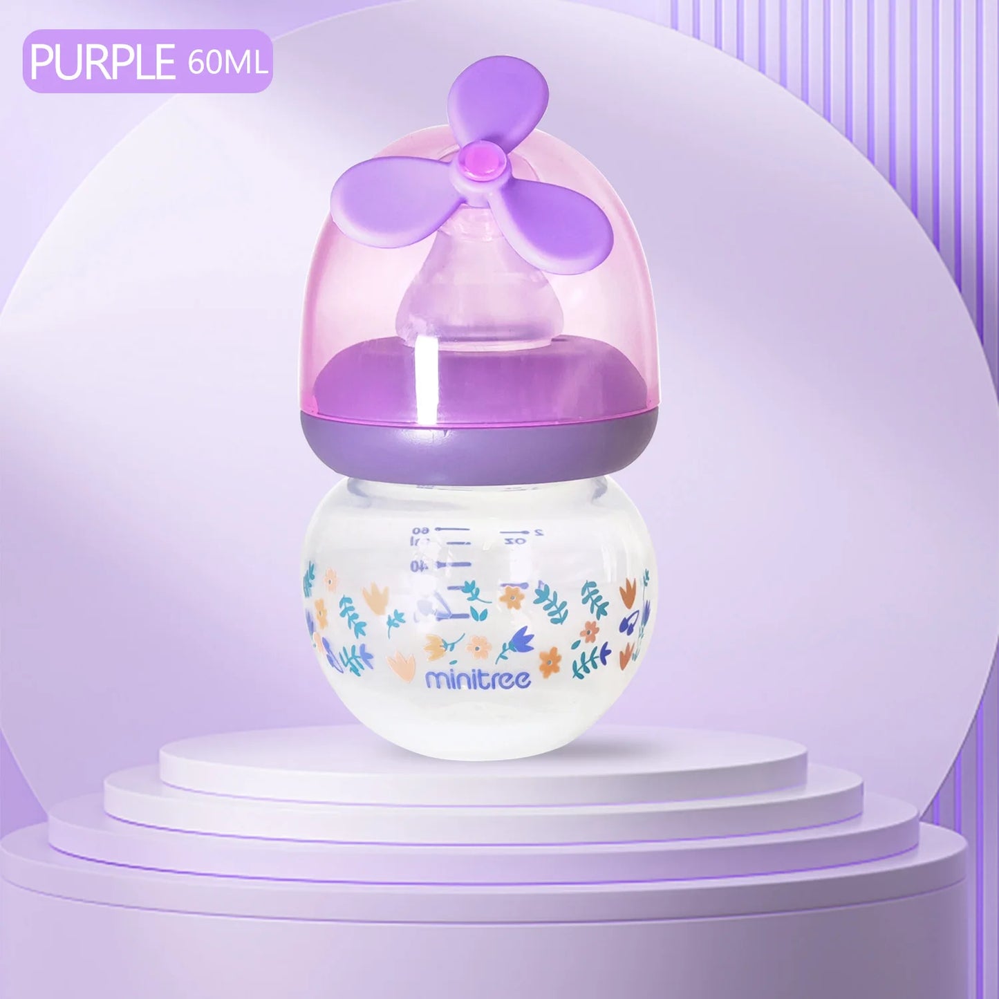 0-6 months newborn baby mini bottle, fall-proof and anti-colic PP bottle