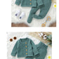 Baby Clothes Set Knit Newborn Girl Boy Long Sleeve Pullover Pants 2PC Fashion Solid Warm Infant Sweater Trousers Leggings Autumn