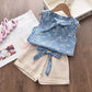 New Summer Baby Girls Clothes Children Sleeveless Vest Shorts 2Pcs/Sets Toddler Clothing Infant Fashion Costume Kids Tracksuits