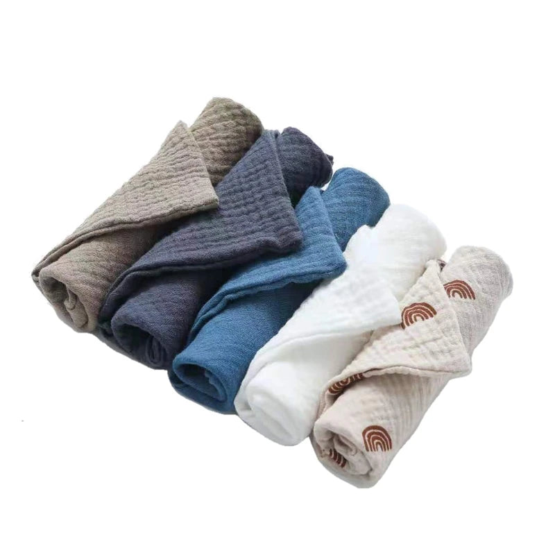 5 PcsWashcloth FaceclothInfant Wash Hand Face Wipes Baby Cotton