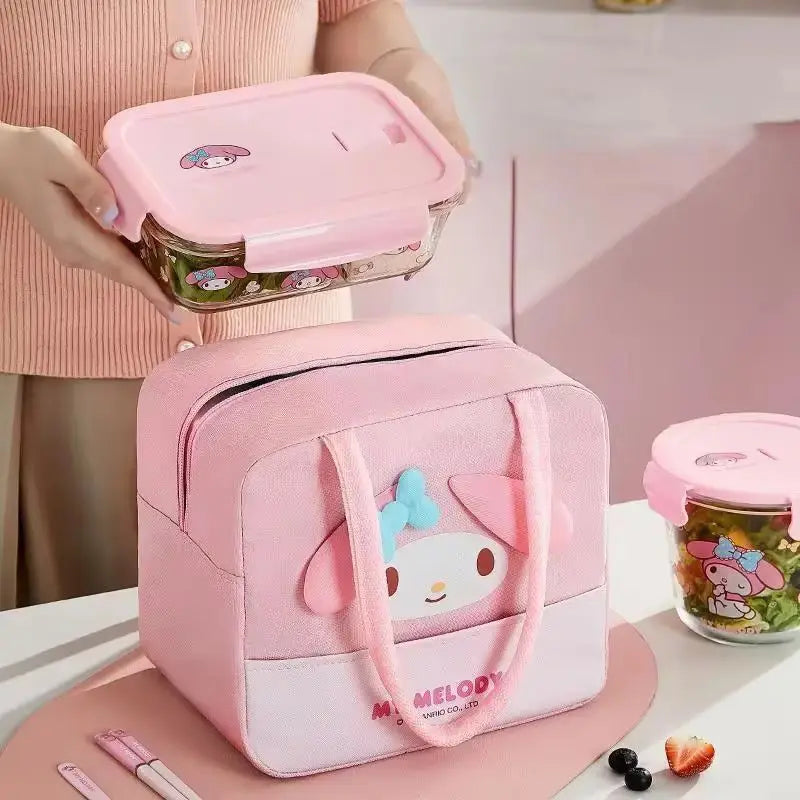 Kawaii Sanrio Hello Kitty Melody Lunch Box Bag Cinnamoroll