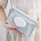Baby Wet Wipe Pouch Cute Snap-Strap Refillable